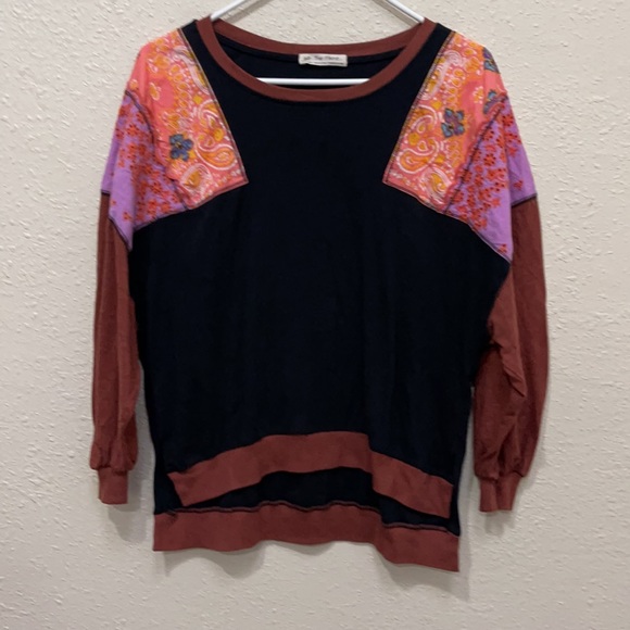 Free People women’s feelin’ it patch shirt size XS - Picture 3 of 6